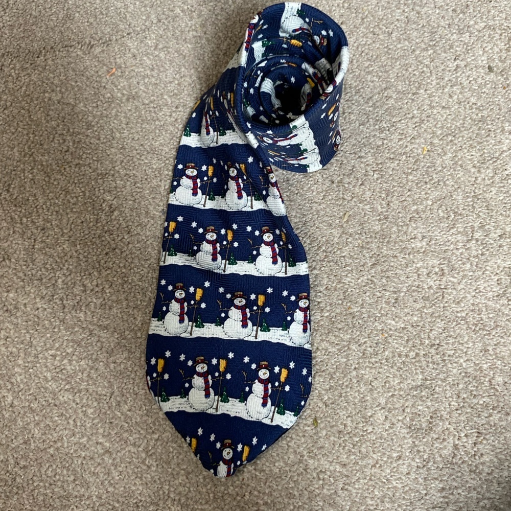 FN Snowman Novelty Silk Tie
